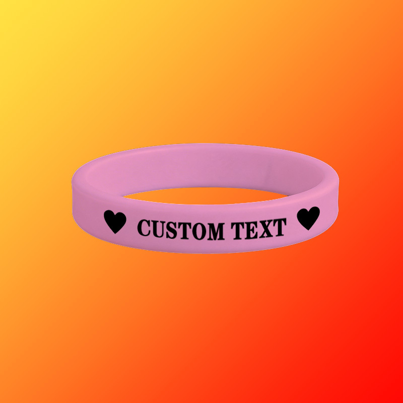 100pcs Custom Silicone Wristbands, Gift for Her